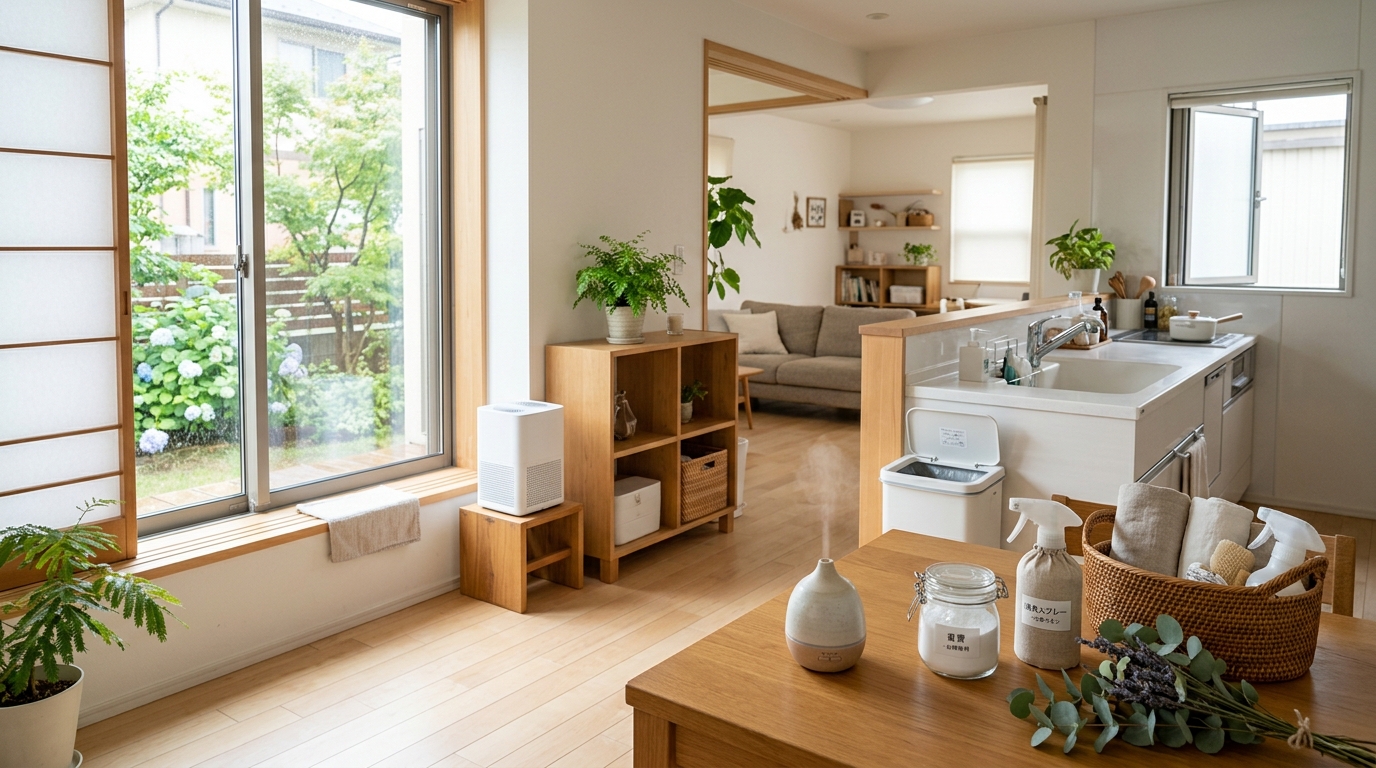 梅雨・夏の「部屋の臭い」を根本から消す！場所別・原因別の消臭ルーティン完全ガイド