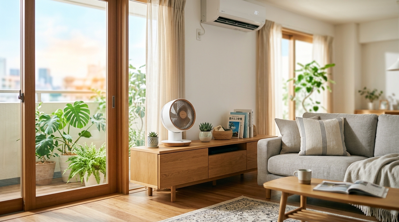 夏の電気代を月2,000円削減できる「サーキュレーター」の正しい選び方と使い方【2026年版】